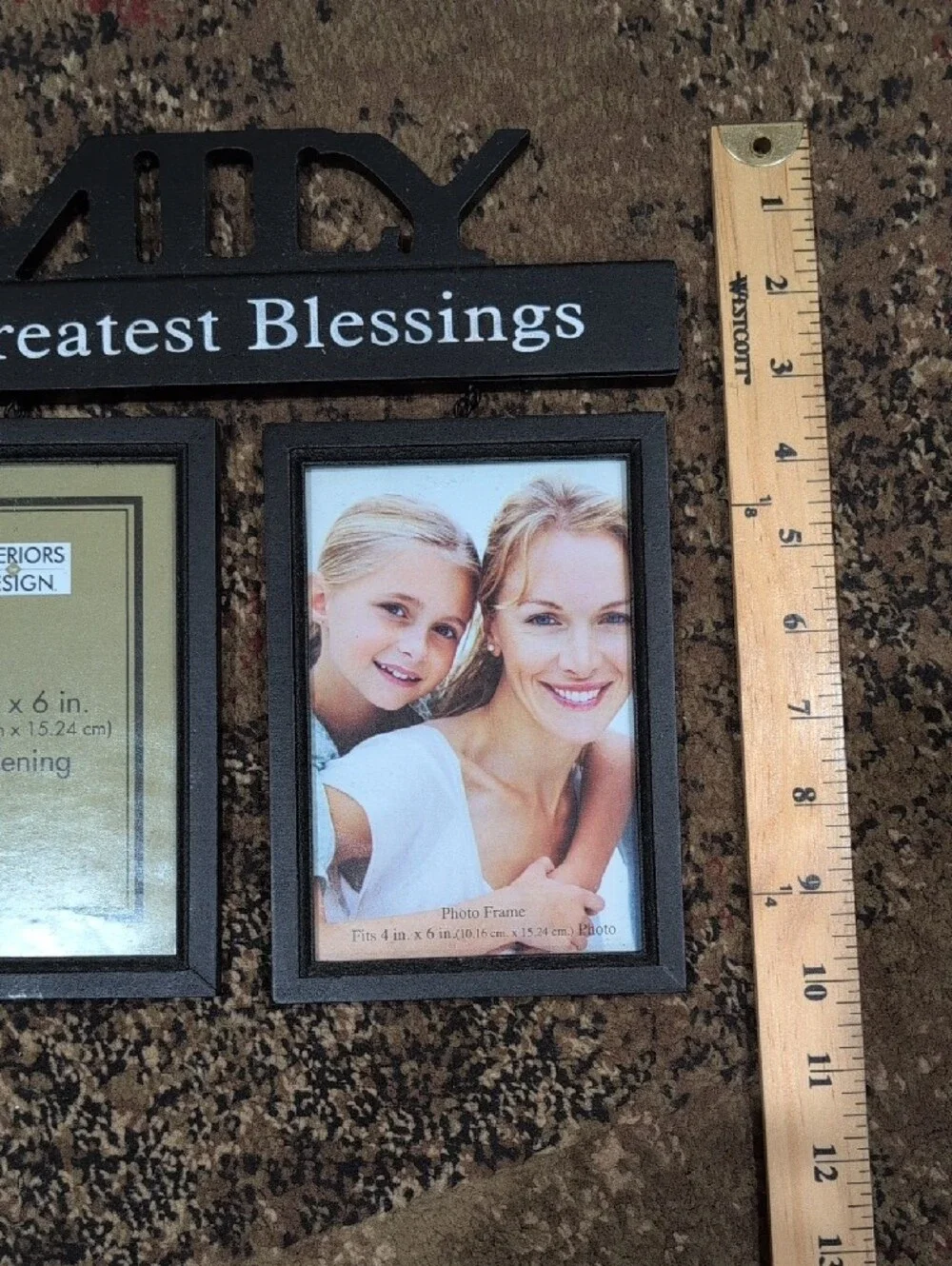Family Photo Frame - Black 